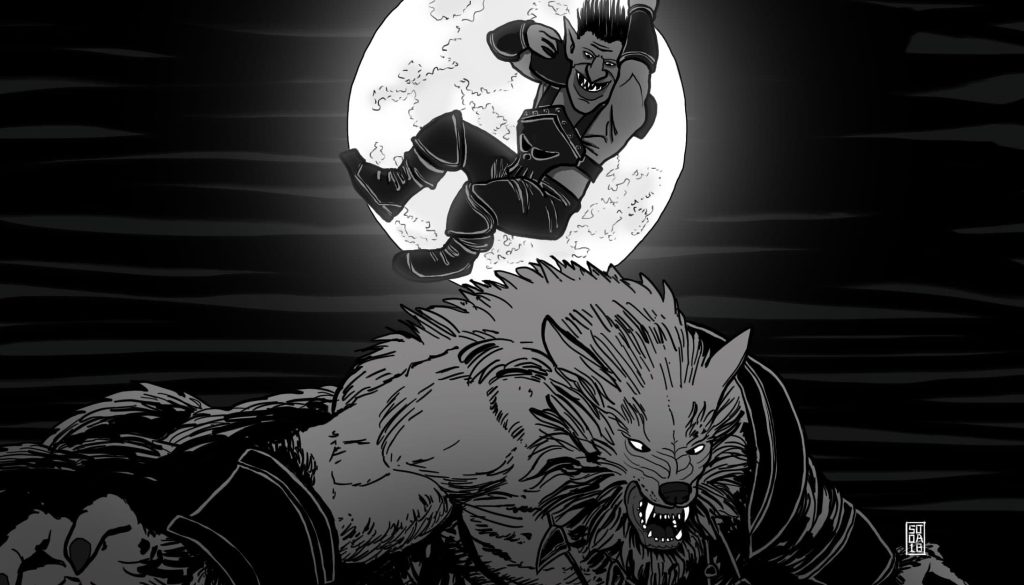 Blood Bowl Art - Fouling