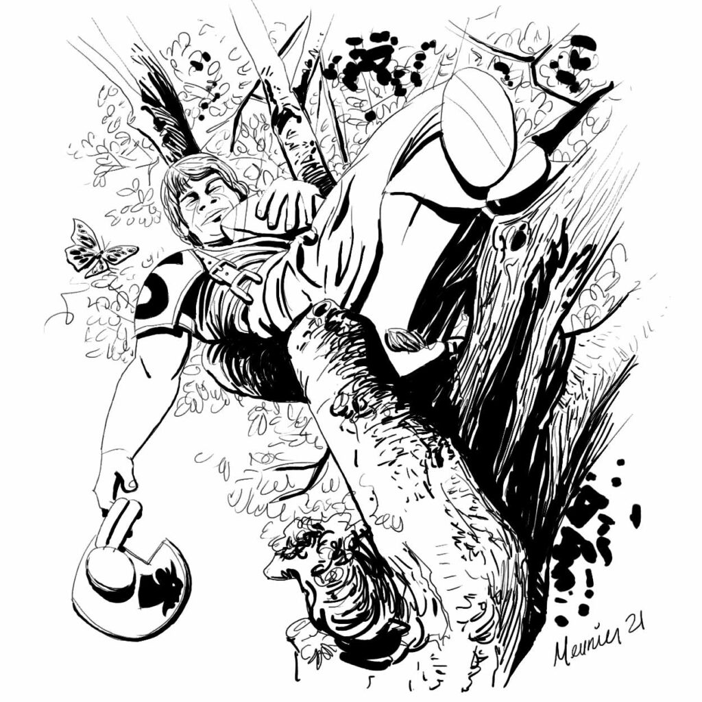 Blood Bowl Halfling sleeping