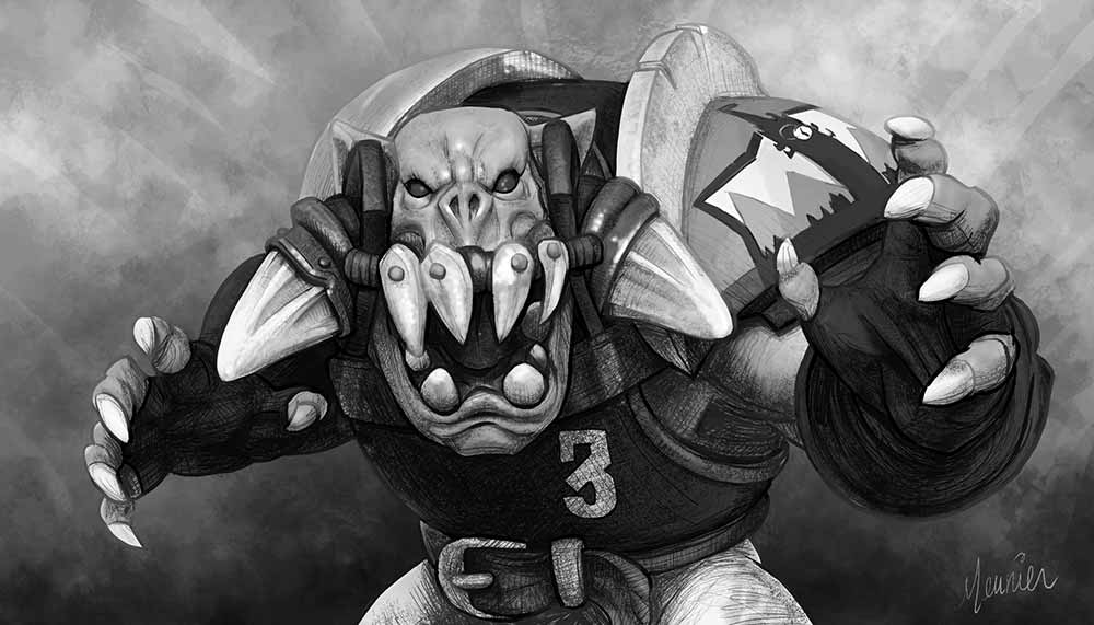 blood bowl orc stats